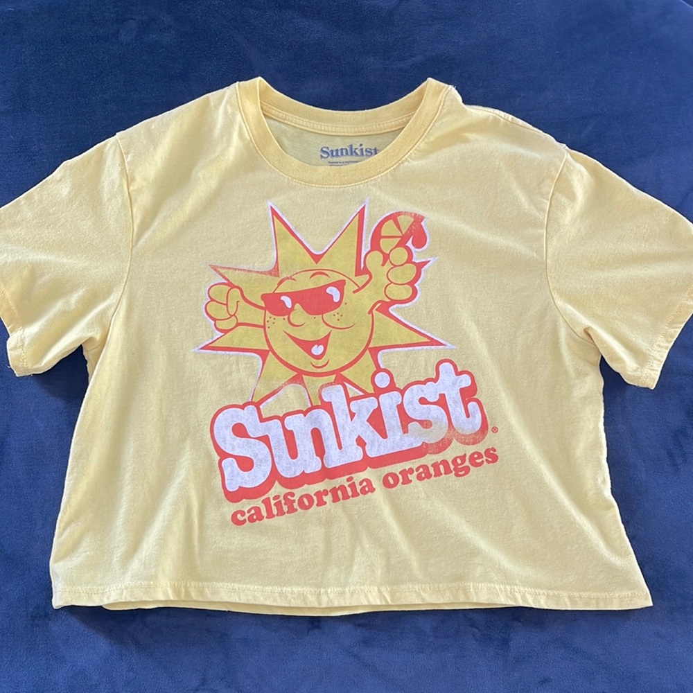 Super cool SUNKIST TEE CROP TOP